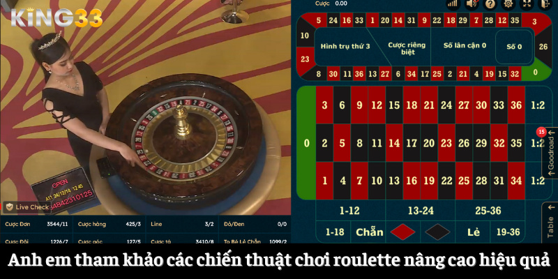 Anh em tham khảo các chiến thuật chơi roulette nâng cao hiệu quả